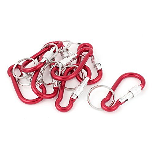 Buy Carabiner Hike Hook Keychain Keyring Screwgate Screw Locking 8pcs
