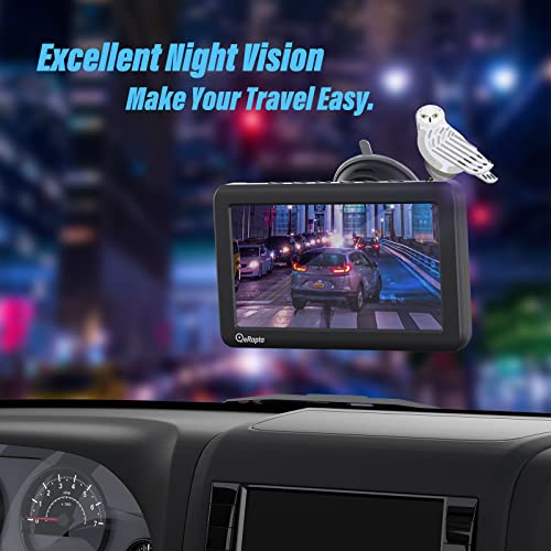 Erapta Solar Wireless Backup Camera With 4800Mah Battery, 3 Mins Diy Install, 7" 1080P Monitor, Ir Night Vision Ip69K Waterproof Rear View License Plate Reverse Cam For Cars Trucks Trailers Rv Atyzx7 #TOP4