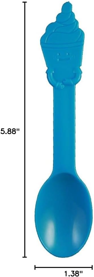 PP Swirl Spoon- 1000 Count (Blue)