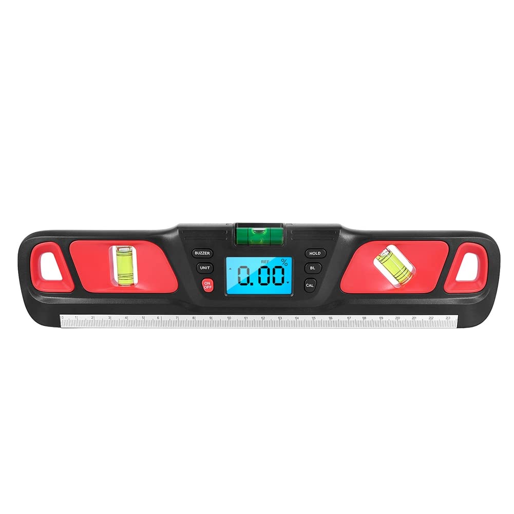 PRATYAHARA -200 InclinomèTre de Niveau à Bulle NuméRique Horizontal Electronic Slope Meter Angle Finder Rapporteur Bleu