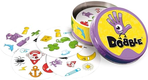 Image of Dobble Strategy Match Card Game for Kids & Adults | Fast-Paced Family Game for 2-8 Players (6+ Age) | Fun Observation & Reflex Game