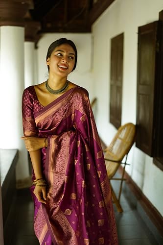 Image of Avantika Fashion Women's Kanjivaram Soft Semi Silk Banarasi Sarees With Blouse Piece.
