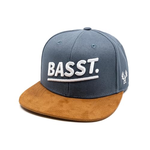 Du Hirsch Bayerisches Snapback Cap Basst Graublau Canvas One Size