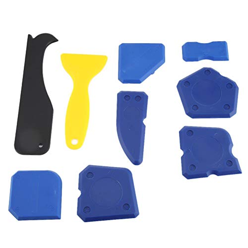9pcs Sealant Scraper, Sealant Remover Ceramic Tile Seam Tool Glass Scraper Grout Caulking Finishing Cleaning Tool Kit for House Decoration