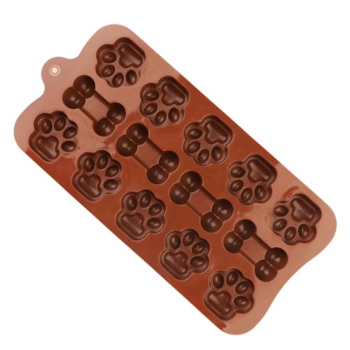 ELAYARD シリコン製チョコレートモールド 猫の爪 犬の骨デザイン 焼き型 ケーキ キャンディ クッキー型 多用途お菓子作り用柔軟型ベーキン