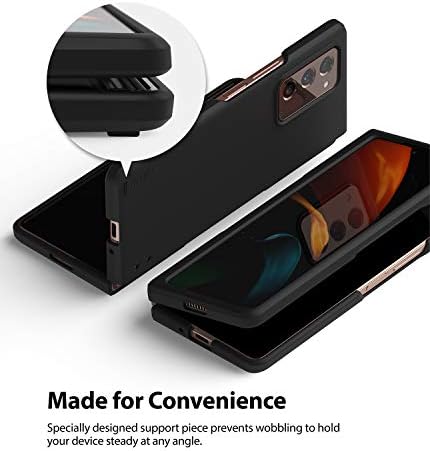 Ringke Slim Case Compatible with Samsung Galaxy Z Fold 2, Hard Solid Premium PC Shockproof Lightweight Protective Cover for Galaxy Z Fold2 - Black