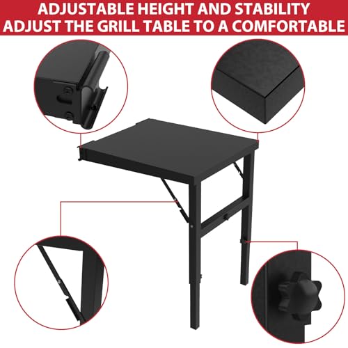 Table d'appoint pliable pour barbecue Traeger Woodridge Pro - 4
