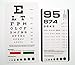Bawsh Snellen and Rosenbaum Pocket Eye Chart - Pack of 2 Cards