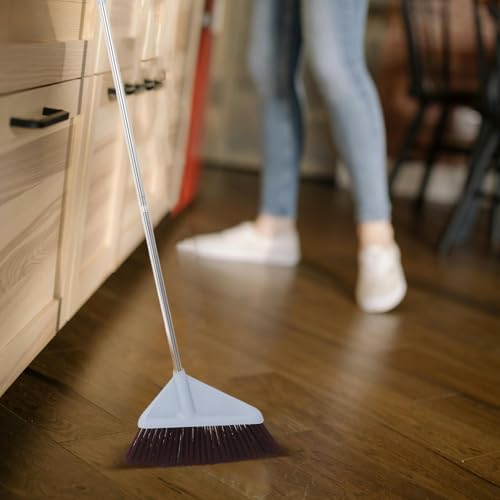 Escoba angular para pisos con cerdas suaves de superficie ancha 5