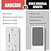 Anderic UC7225T Ceiling Fan Remote Control Replacement – 9-Speed Fan Control with Light Dimming, Breeze – Compatible ONLY with Home Decorators Collection TR198A KUJCE10308 – Receiver Required – White