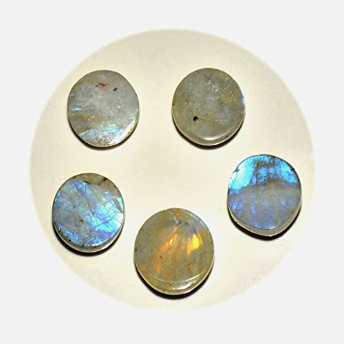 Cabochon rond en pierre de lune naturelle pour la création de bijoux - 5