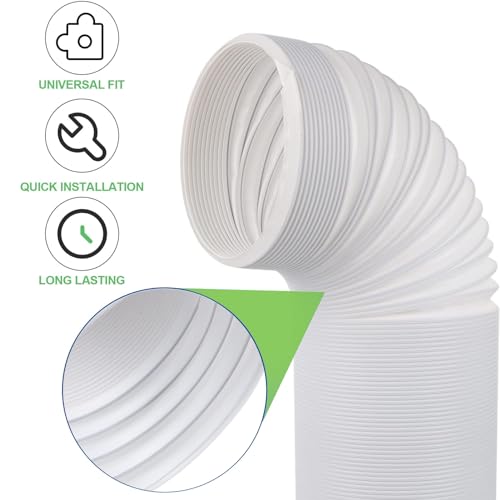 Abluftschlauch,2 M Klimaanlage abluftschlauch Ø130mm,klimaanlage schlauch,abluftschlauch klimagerät,Einziehbarer Klimaanlagen-Abluftschlauch,für Klimaanlage,Luftentfeuchter,Wäschetrockner