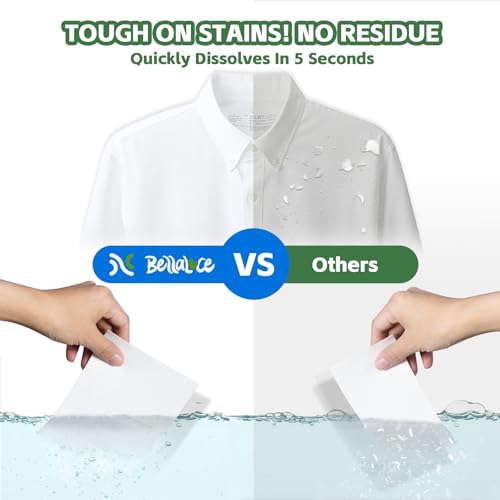 Image of BellaLuce Laundry Detergent Sheets - Fragrance Free, 400 Loads | Plastic-Free Laundry Detergent, Fast-Dissolving, Hypoallergenic Formula Laundry Sheets, Space-Saving for Home, Dorms & Travel