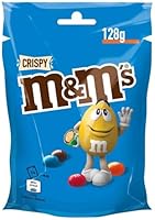 M&M’s Crispy Schokolade, 1 x 128g, Knusprige Schokolinsen