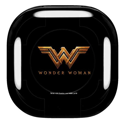 Skinit Decal Audio Skin compatible with Samsung Galaxy Buds Pro - Officially Licensed Warner Bros Wonder Woman Gold Logo Design