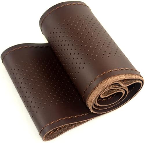 ihreesy Funda de piel de microfibra para volante de coche, funda de volante antideslizante de 15 pulgadas, funda protectora universal para volante