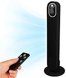 Ventilador de Torre de 31', Ventiladores Oscilante de 80°, Ventiladores torre silencioso con Mando a Distancia, 8...