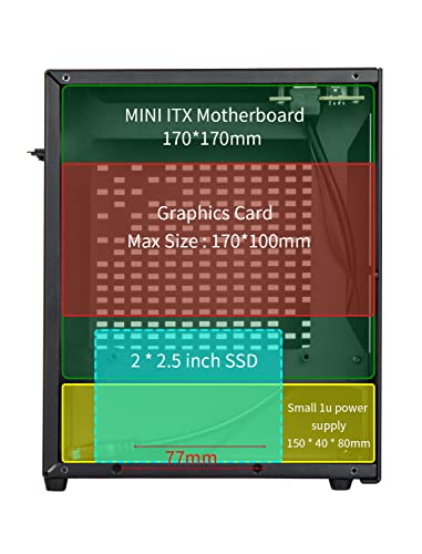 JOYJOM Aluminum Mini ITX Case - Thumbnail 4