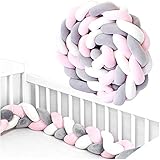 EONAZE - Protector de bordes de cama para bebé, tejido para
