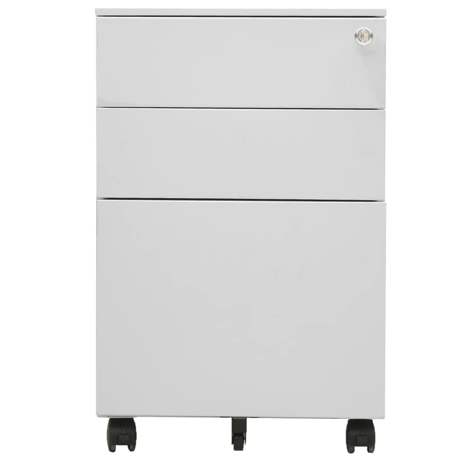 GuyAna Schedario Mobile Grigio Chiaro 39x45x60 cm in Acciaio,Schedario,Schedario da Ufficio,Mobiletto per Documenti