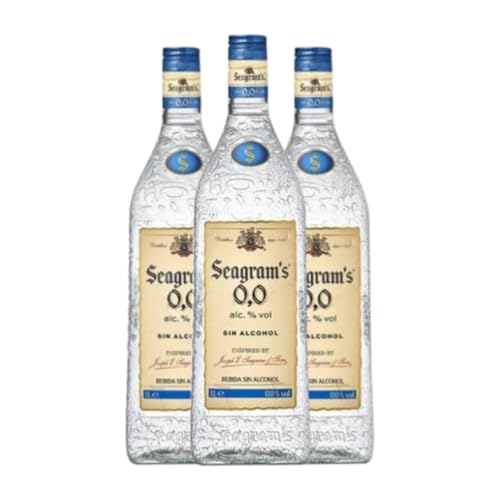 Ginebra Seagram's 0,0 70 cl Sin Alcohol (Caja de 3 Botellas de 70 cl)