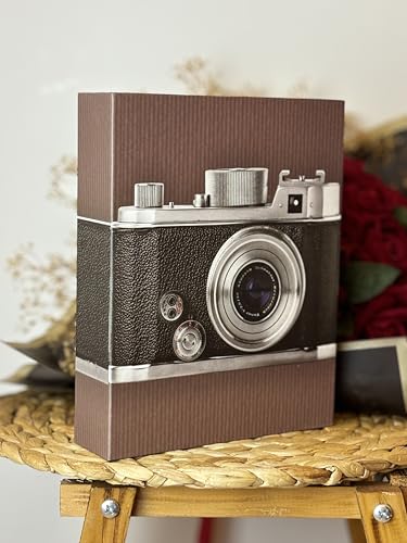 Rabsev Fotoğraf Albümü 15x21 cm 100 Fotoğraf Kapasiteli Renkli Kamera Desenli Anı Albümü