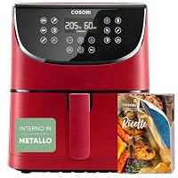 Cosori Friggitrice ad Aria 5,7 L, 13 Funzioni, 97% Meno Olio, 1700W Rossa