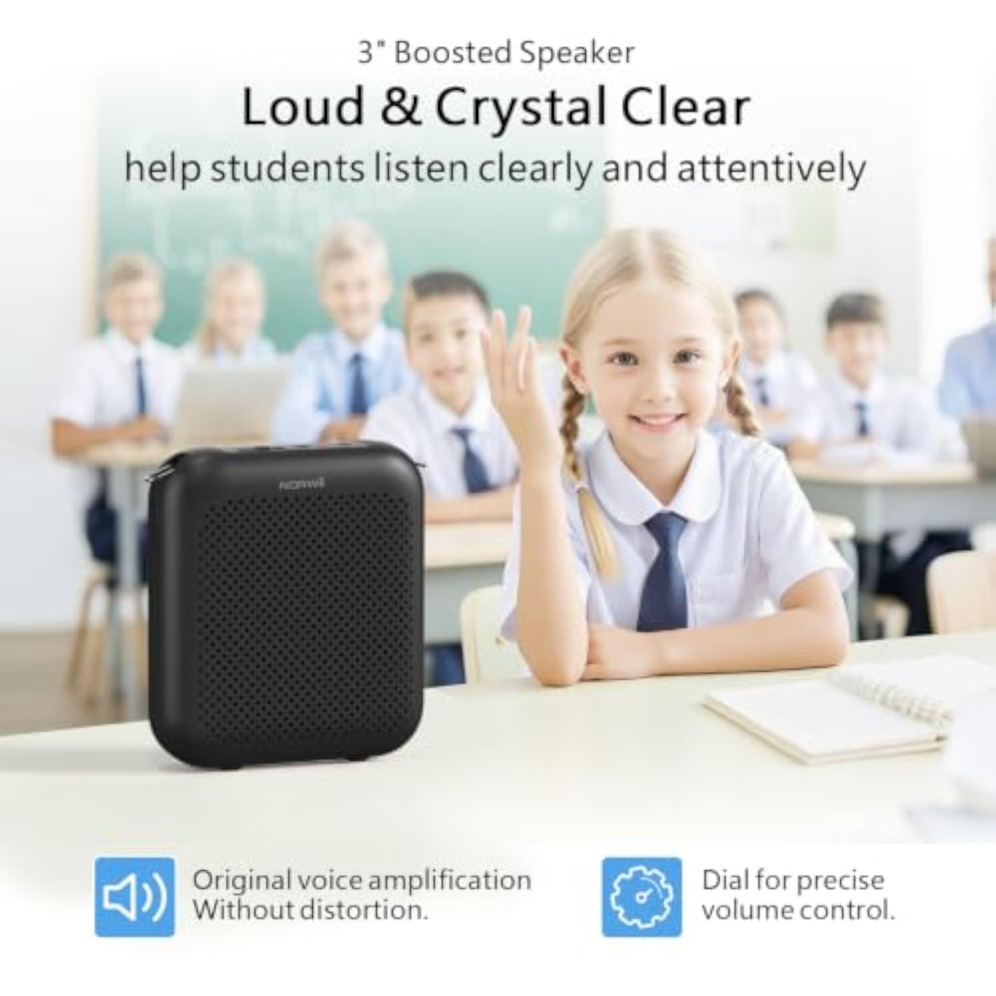 NORWII Mini Voice Amplifier Portable Rechargeable