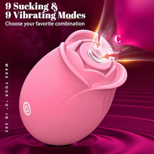Rose-Sex-Toy-Vibrator-for-Women-APP-Control-Rose-Adult-Toys-with-9-Sucking-Vibrating-Modes-Waterproof-Sex-Toys-Sucker-Clit-Nipple-Stimulator-for-Couples-Solo-Play-Clamps