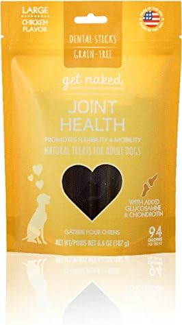 N-Bone Get Naked Dental Chew Stick Joint Health Size:Large Pack of 6