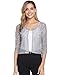 Abollria Bolero Manga Corta Mujer para Fiesta Boda Chaqueta Corta Primavera Torera...