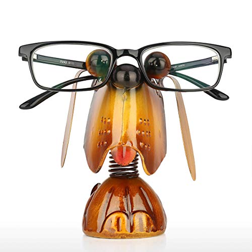 Tooarts - Soporte para gafas, diseño de perro, de hierro, para decoración de hogar y oficina