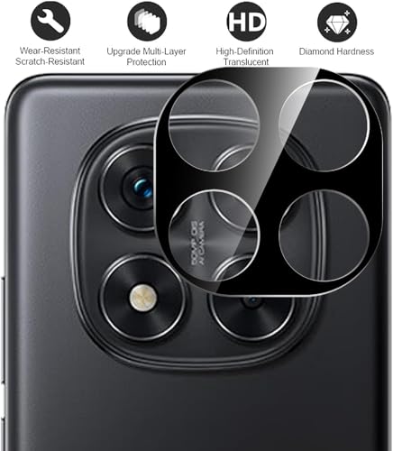 Image of Xmon Back Camera Lens Protector for Redmi Note 15 Plus (1 Pack) Premium Camera Glass Protector Guard, Anti-Scratch, Ultra-Clear, Easy Installation