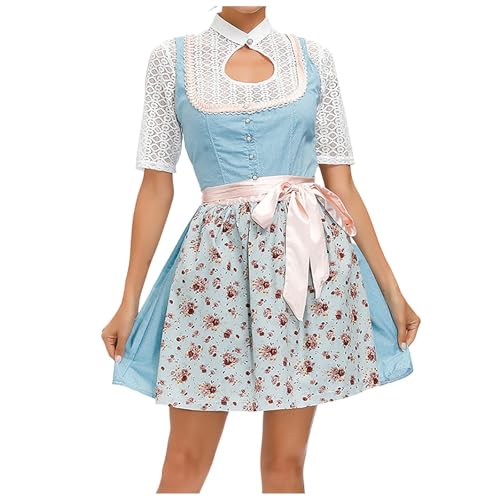 Robe Oktoberfest pour femme et tenue de fête de la bière style dirndl bavarois