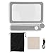 4X Portable Reading Magnifier with 10 LED Lights - Foldable Design for Seniors, Ergonomic Reading Tool with Adjustable Angle, Relieve Eye Strain for Reading
