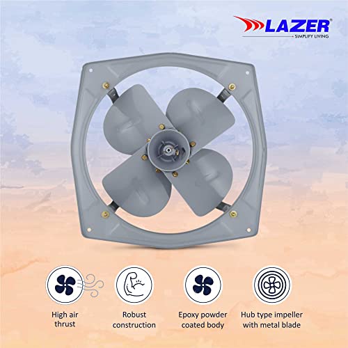 Image of Lazer Xenon 225mm Domestic Exhaust Fan (Grey)