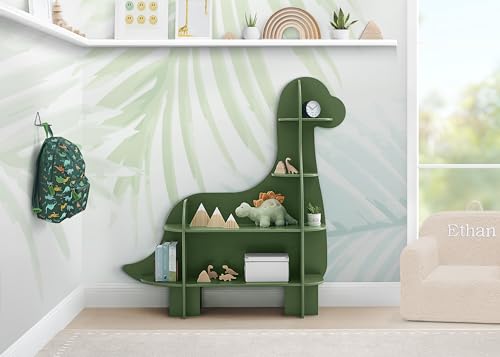 Delta Children Dinosaur Bookcase - Greenguard Gold Certified, Fern Green - image 2