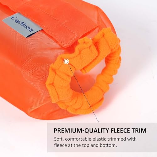 Image of Universal Size Horse Leggings Fine Mesh Greatly Reduce Stomping Breathable Horse Boots Leg Wraps (Set of 4) Orange