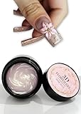 3D Flower Gel Rose Gold 15 ml, Modelliergel für plastische 3D Designs & Blüten, standfestes Nailart Gel für detailreiche Reliefs & Ornamente, kein Verlaufen, kein Cleanern nötig, Lynis-Nailshop.de