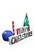 6 FT Tall Lighted Christmas Inflatable Candy-Cane Tree – Outdoor/Indoor Yard Blow-Up Holiday Decoration with Built-in LED Lights, Self-Inflating Blower & Weather-Resistant Material