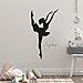 Nombre Personalizado Personalizado Bailarina Vinilo Pared Arte Pegatina Niña Dormitorio Hogar Decoración Pared Pegatina 41X75 Cm