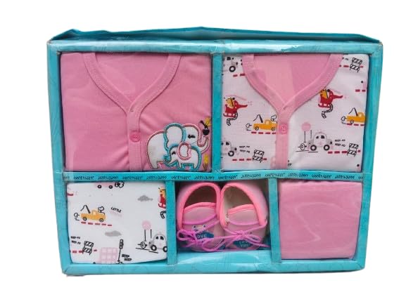 Newborn Baby Gift Set 5-Piece Clothing and Accessories Kit-image-45
