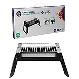 Churrasqueira com grelha a Carvão Portátil Dobrável leve Pesca Camping apartamento casa