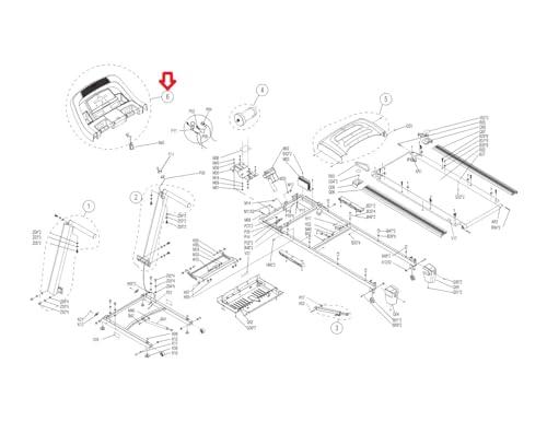 Image of Display Console Assembly 1000215606 Works with HZ Fitness TM660 Treadmill