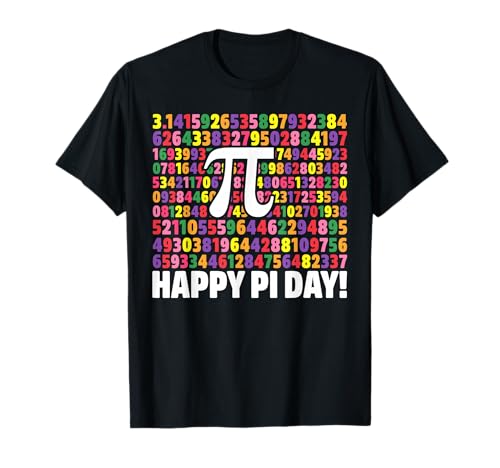 Happy Pi Day Spiral Pi Math 3.14 Teacher Kids Nerdy T-Shirt