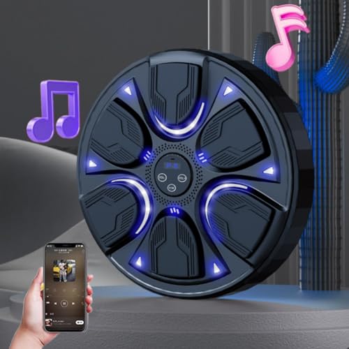 Máquina de Boxe Musical, Treinador de Boxe Musical Rítmico, Montada Na Parede com Luz Led, Alvo de P