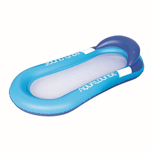 Cozywind Colchoneta Hinchable Piscina Flotador Inflable,Tumbona Hinchable de Playa,Sofá Hinchable Plegable con Almohada(Azul)