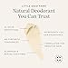 Little Seed Farm All Natural Deodorant Cream - Unscented - Aluminum Free Deodorant for Women or Men, Net Wt. 2.4oz | 68g