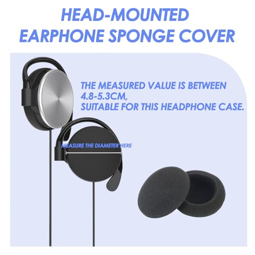 6 PCS Ersatz Ohrpolster für Sennheiser Kopfhörer, Atmungsaktiver Schaumstoff, Kompatibel mit PC-Serien und mehr