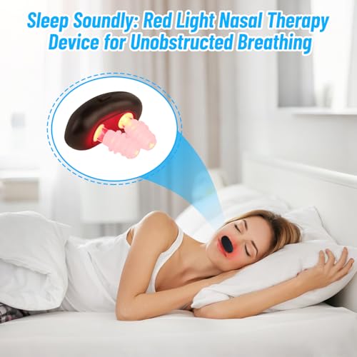 Red Light Nasal Therapy Device - Nasal Red Light Therapy Relief Treatment, Infrared Irrigation Nose Sinusitis, Sinus No More Colds, Soothing Instrument, Nose Rhinitis Device - Image 3